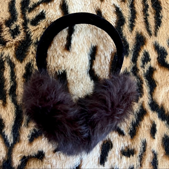 Surell Rabbit Fur Earmuffs - Picture 2 of 3